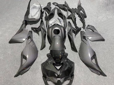 2019-2025 Kawasaki ZX25R ZX-25R Motorcycle Fairings - Black Faux Carbon Fiber Canada