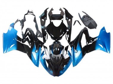 2015-2016 BMW S1000RR Motorcycle Fairings - Blue Glossy Black Canada