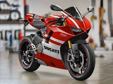 2018-2019 Ducati Panigale V4 V4S Motorcycle Fairings - White Red Stripe Canada