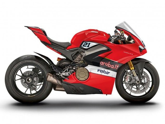 2018-2019 Ducati Panigale V4 V4S Motorcycle Fairings - Red Black White Valsir Canada