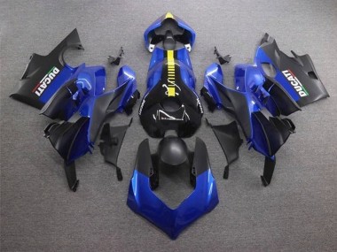2020-2021 Ducati Panigale V4 V4S Motorcycle Fairings - Blue Yellow Matte Black Canada