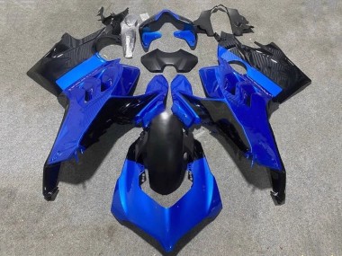 2020-2021 Ducati Panigale V4 V4S Motorcycle Fairings - Blue Glossy Black Canada