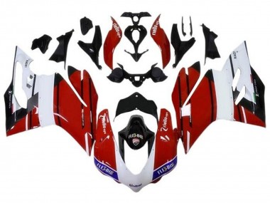 2015-2020 Ducati 959/1299 Motorcycle Fairings - White Red Blue Glossy Black Unibat Flex-Box Canada