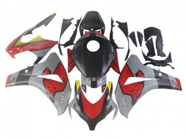 2008-2011 Honda CBR1000RR Motorcycle Fairings - Nardo Grey Black Red Bull Canada