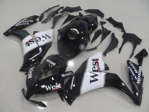 2012-2016 Honda CBR1000RR Motorcycle Fairings - Glossy Black White West Canada