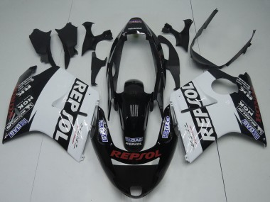 1996-2007 Honda CBR1100XX Blackbird Motorcycle Fairings - Glossy Black White Red Repsol Canada