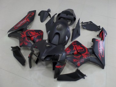 2005-2006 Honda CBR600RR Motorcycle Fairings - Matte Black Matte Red Gear Canada