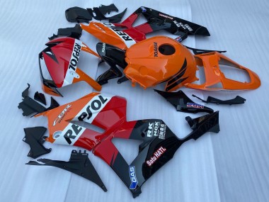 2013-2023 Honda CBR600RR Motorcycle Fairing - Orange White Red Glossy Black Repsol Canada