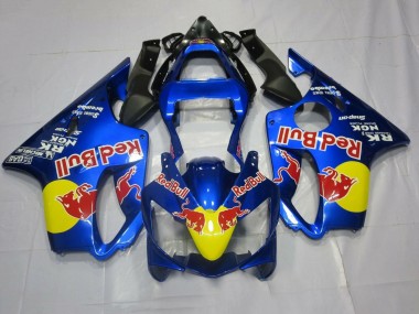 2001-2003 Honda CBR600 F4i Motorcycle Fairings - Blue Yellow Red Bull Canada
