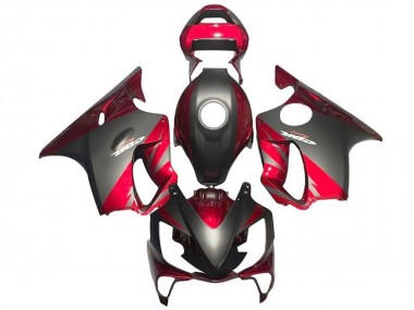 2001-2003 Honda CBR600 F4i Motorcycle Fairings - Red Matte Black Canada