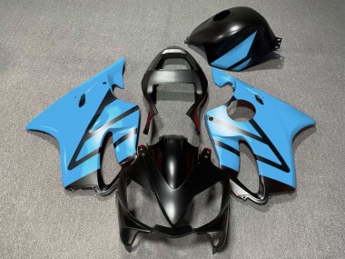 2001-2003 Honda CBR600 F4i Motorcycle Fairings - Light Blue Matte Black Canada