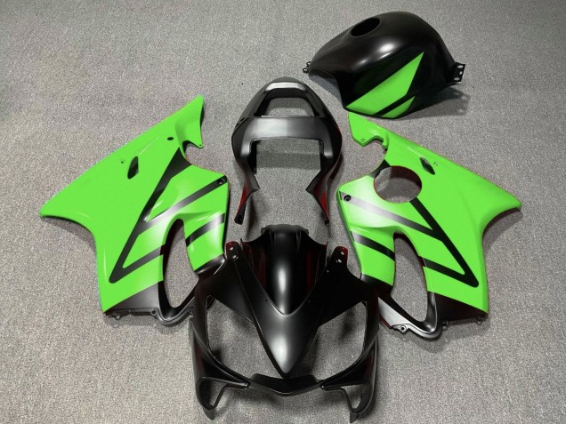 2001-2003 Honda CBR600 F4i Motorcycle Fairings - Green Matte Black Canada