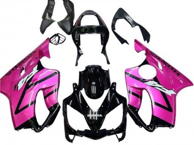 2001-2003 Honda CBR600 F4i Motorcycle Fairing - Pink Glossy Black Stripe Canada