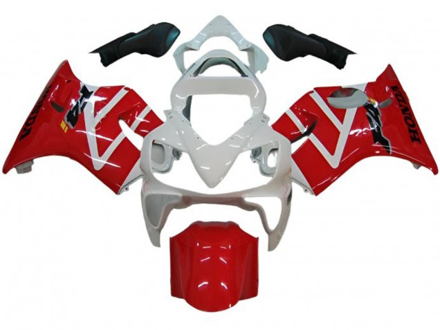 2001-2003 Honda CBR600 F4i Motorcycle Fairing - White Red Canada