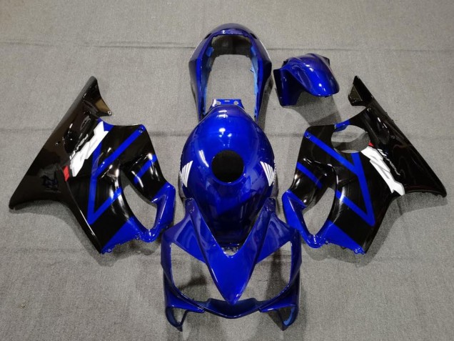 2004-2007 Honda CBR600 F4i Motorcycle Fairings - Blue Glossy Black Canada