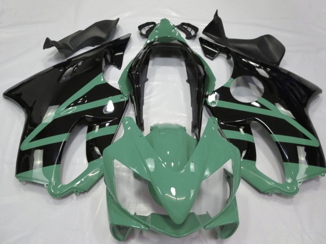 2004-2007 Honda CBR600 F4i Motorcycle Fairings - Moss Green Glossy Black Canada