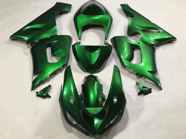 2005-2006 Kawasaki ZX6R Motorcycle Fairings - Candy Green Canada