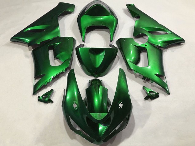 2005-2006 Kawasaki ZX6R Motorcycle Fairings - Candy Green Canada