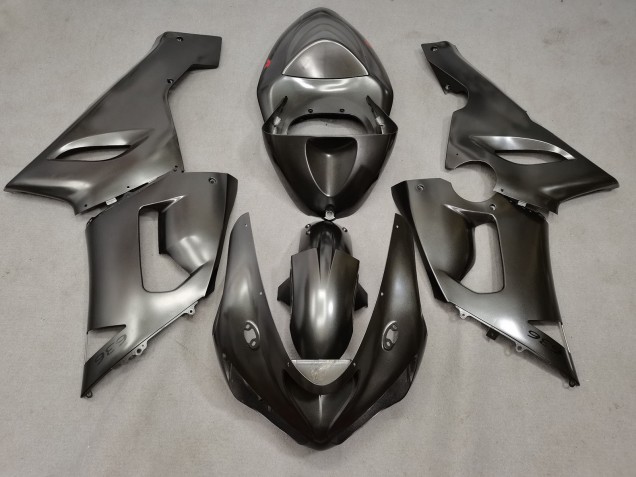 2005-2006 Kawasaki ZX6R Motorcycle Fairings - Liquid Silver Canada
