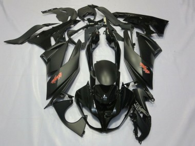 2007-2008 Kawasaki ZX6R Motorcycle Fairings - Matte Black Black Red Canada