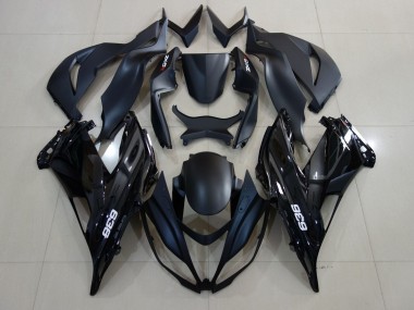 2007-2008 Kawasaki ZX6R Motorcycle Fairings - Matte Black Glossy Black White Canada