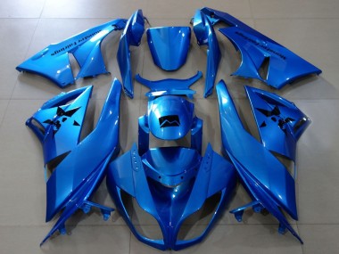 2007-2008 Kawasaki ZX6R Motorcycle Fairings - Metallic Blue Canada
