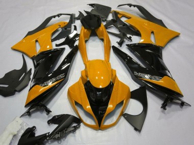 2007-2008 Kawasaki ZX6R Motorcycle Fairings - Orange Black Canada