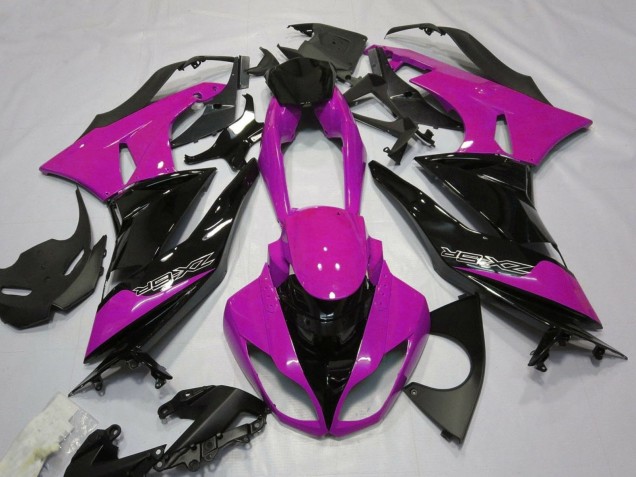2007-2008 Kawasaki ZX6R Motorcycle Fairings - Pink Black Canada
