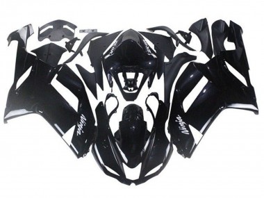 2007-2008 Kawasaki ZX6R Abs Motorcycle Fairings - Glossy Black Canada