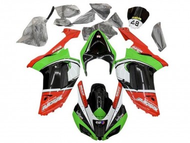 2007-2008 Kawasaki ZX6R Motorcycle Fairings - Red Green Black White Canada