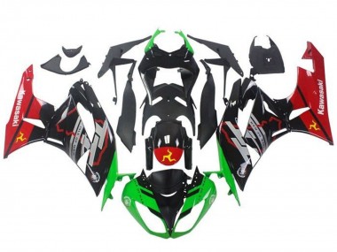 2009-2012 Kawasaki ZX6R Motorcycle Fairings - Green Glossy Black Red Canada