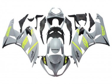 2009-2012 Kawasaki ZX6R Motorcycle Fairings - Grey Yellow Black Canada