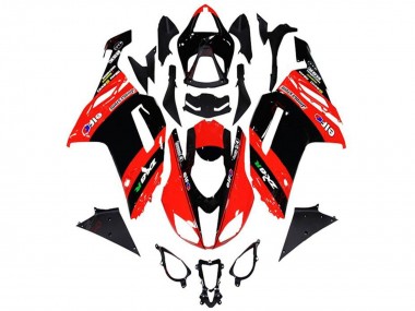 2013-2018 Kawasaki ZX6R Motorcycle Fairings - Red Black Elf Canada