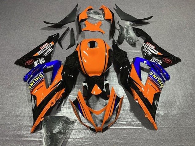 2013-2018 Kawasaki ZX6R Motorcycle Fairings - Orange Blue Black Canada