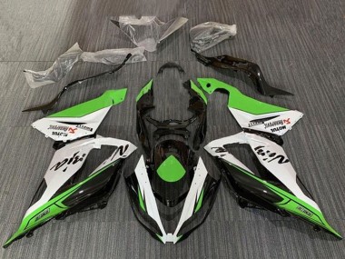 2013-2018 Kawasaki ZX6R Motorcycle Fairings - Green White Black Canada