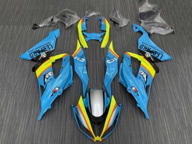 2013-2018 Kawasaki ZX6R Motorcycle Fairings - Light Blue Yellow Orange Black Silver Canada