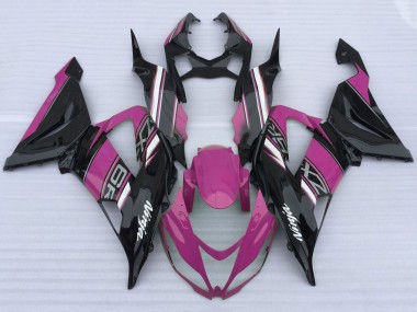 2013-2018 Kawasaki ZX6R Motorcycle Fairings - Pink Black White Canada