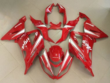 2013-2018 Kawasaki ZX6R Motorcycle Fairings - Red White Canada