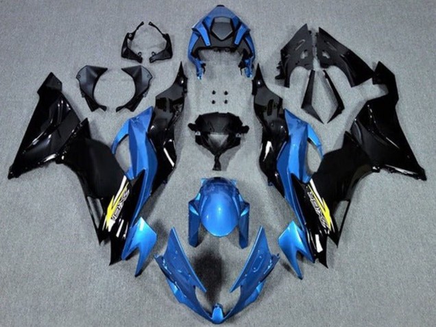 2019-2022 Kawasaki ZX6R Motorcycle Fairings - Blue Glossy Black Yellow Canada
