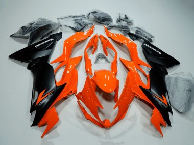 2019-2022 Kawasaki ZX6R Motorcycle Fairings - Orange Matte Black Canada