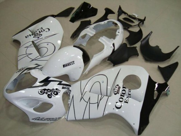 1996-2007 Suzuki GSXR1000 Motorcycle Fairings - White Black Corona Tribal Canada