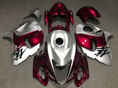2008-2020 Silver Dark Red Suzuki GSXR 1300 Hayabusa Motorcycle Fairings Canada