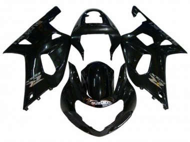 2000-2002 Suzuki GSXR1000 Motorcycle Fairings - Glossy Black Chrome Canada