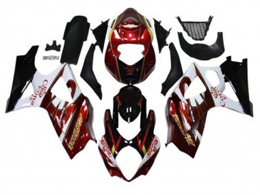 2005-2006 Suzuki GSXR 1000 Motorcycle Fairings - Black Red White Gold Canada