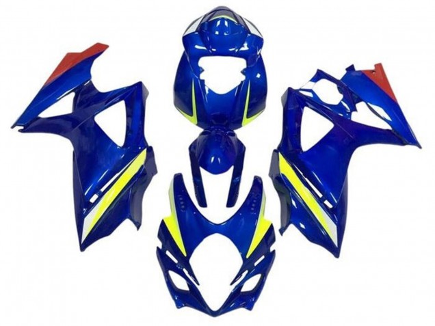 2005-2006 Suzuki GSXR 1000 Motorcycle Fairings - Blue Yellow Red Canada