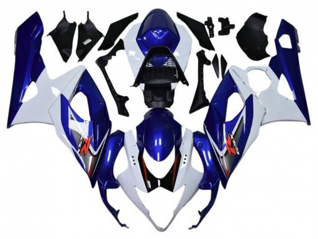 2005-2006 Suzuki GSXR 1000 Motorcycle Fairings - White Blue Red Canada