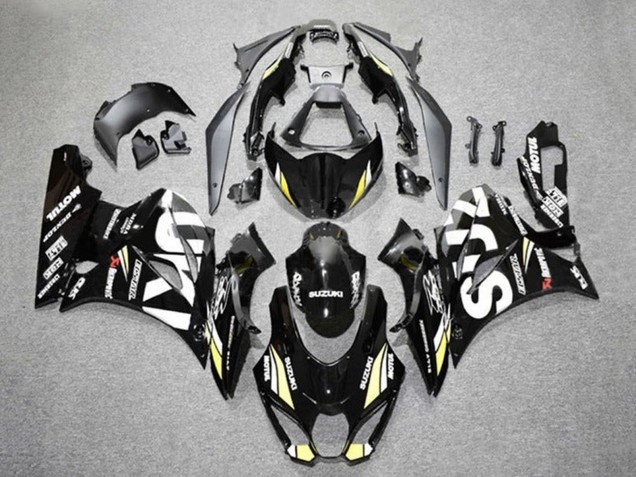 2017-2025 Suzuki GSXR1000 Motorcycle Fairings - Black White Yellow Canada