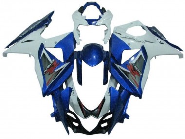 2009-2016 Suzuki GSXR 1000 Bike Fairings - White Blue Silver Canada