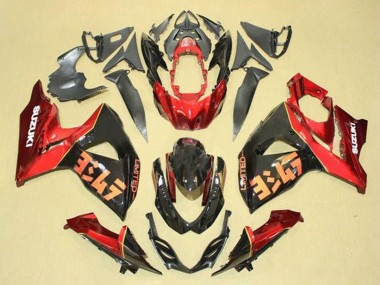 2009-2016 Suzuki GSXR 1000 Motorcycle Fairing Kits - Red Black Canada