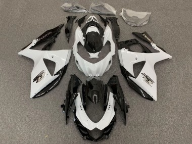 2009-2016 Suzuki GSXR 1000 Motorcycle Fairing - White Black Canada